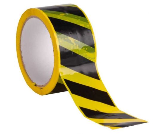 Клейкая лента FORT 48 мм х 45 мкм х 50 м, черно-желтая 501457203 – изображение 3