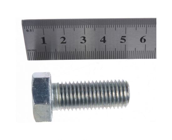 Болт ЦКИ DIN933 М16х40 усилен закалкой 8.8 Ц 25 шт. 45077 – изображение 2