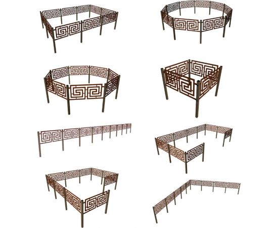 Садовые ограждения Delta-Park Сиртаки SI450-1Br, коричневые sirtaki_04 – изображение 2