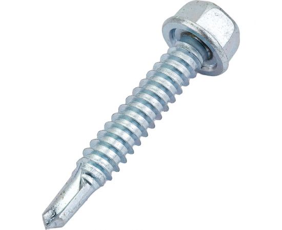 Саморез ZAMETAL 6,3x38 со сверлом и шестигранн. головкой, DIN 7504K, оц., уп. 200 шт. ZA081641 – изображение 3