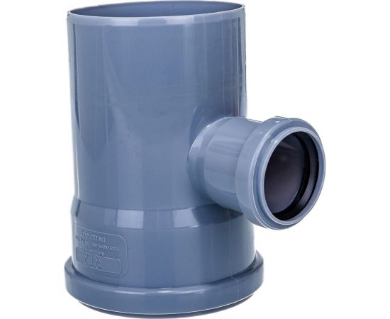 Канализационный тройник RTP D 110х50 мм, 87 град, серый 36572 – изображение 3