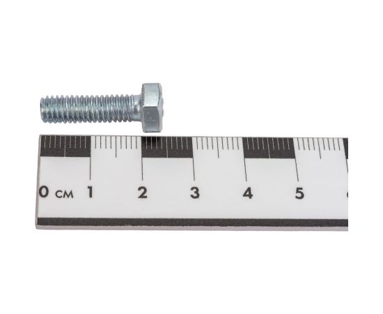 Болт МЕТАЛЛСЕРВИС М6x20 DIN 933, с полной резьбой, оцинк., 100 шт. 1240681 – изображение 3