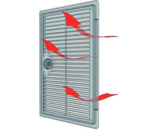 Ревизионная вентилируемая люк-дверца ERA ""ДЕКОФОТ"" 2025ДФ, накладная, АБС 200x250 87-668 – изображение 4