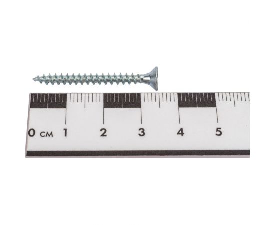 Саморез КРЕП-КОМП белый цинк POZY 3,5x35, 100 шт. бд3535мф – изображение 2