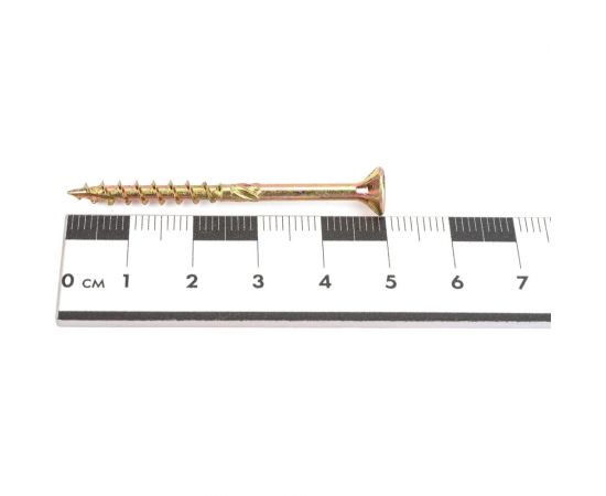 Саморез для дерева с фрезой INFIX потайн. 4х50 ЦЖ, TX 20 500 шт. 66089 – изображение 4