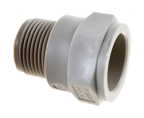 Переходник FV-PLAST с пласт. резьбой наружной без втулки Dg 32x1 100 10 213032 – изображение 3