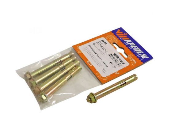 Анкерный болт с гайкой VIPкрепеж 8/65, 4 шт. 26018 VIPS – изображение 2