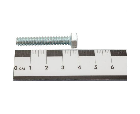 Болт МЕТАЛЛСЕРВИС М6x35 DIN 933, с полной резьбой, оцинк., 100 шт. 1240692 – изображение 2