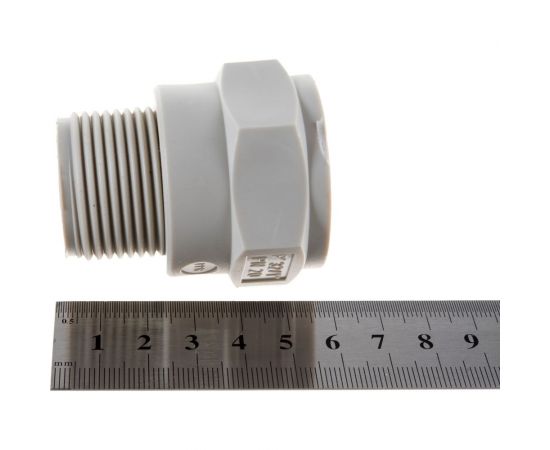 Переходник FV-PLAST с пласт. резьбой наружной без втулки Dg 32x1 100 10 213032 – изображение 2