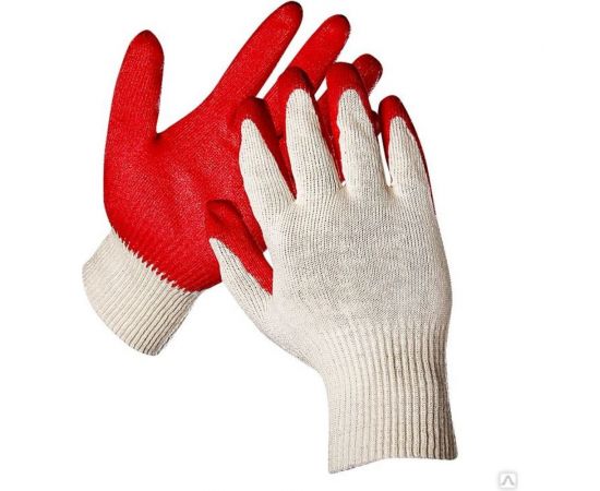 Перчатки СВС ЛАТЕКО, х/б, с одинарным латексным обливом 1000346 – изображение 6