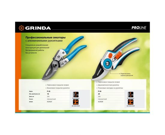 Плоскостной секатор Grinda PRO Line 423429 – изображение 3