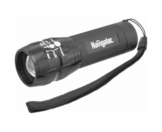 Фонарь Navigator, NPT-CM03-3AAA, алюминий, 1LEDх3Вт, фокус, блистер 94967 