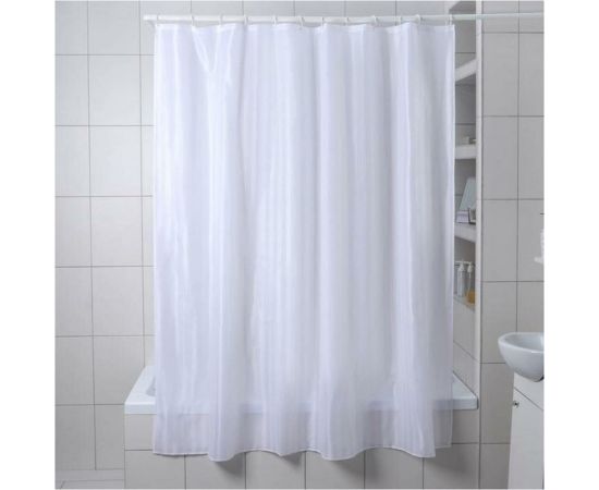 Штора для ванной Доляна Полоска 180х180 см, полиэстер, белый 4439073 