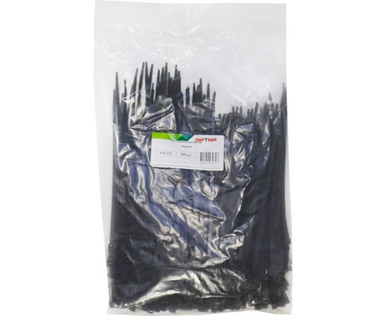 Ремешок-хомут Партнер PRTB 200x4,8 мм, черные, 500 шт. 825887 – изображение 3