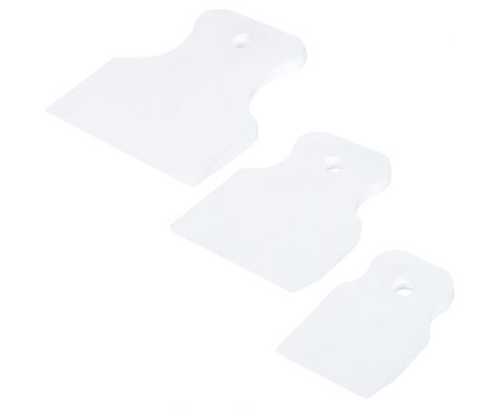 Набор белых, резиновых шпателей, 3 предмета: 40, 60, 80 мм /уп./ РемоКолор 12-2-102 – изображение 3