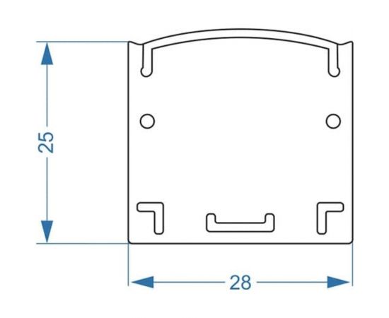 Заглушка для алюминиевого профиля ALS-2528 ArdyLight (2 штуки в упаковке) 50148-8 – изображение 2
