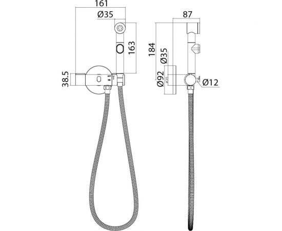 Встраиваемый смеситель с гигиеническим душем IDDIS Axes AXESBR0i08 – изображение 4