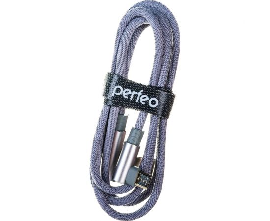 Кабель PERFEO USB2.0 A вилка - Micro USB вилка угловой серый длина 1 м. бокс U4805 30 013 258 – изображение 4