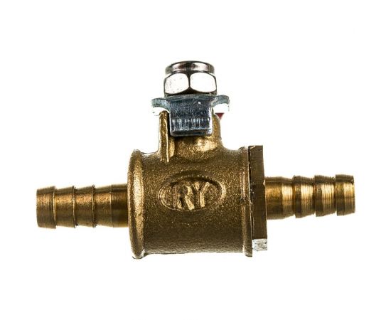 Шаровой кран Pegas pneumatic латунь, елочка, под шланг, 6x6 мм 4410 – изображение 4