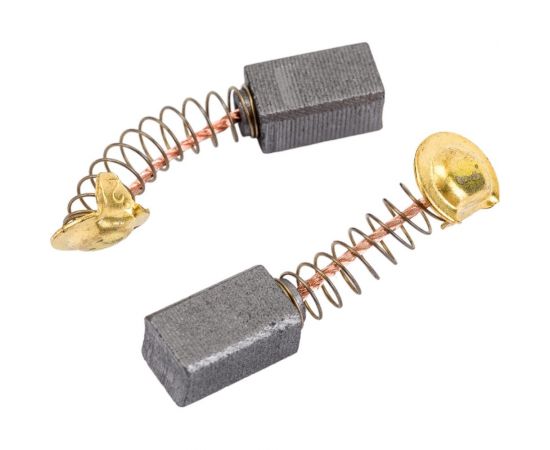 Комплект угольных щеток для электроинструмента Hitachi (пружина, пятак-ухо), 6.5x7.5x12 мм, 2 шт COFRA SDH-34637 – изображение 4