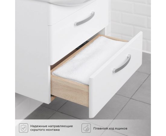 Тумба с раковиной IKA Siena 50 подвесная 500x405x590 Белый 4657784358146 – изображение 4