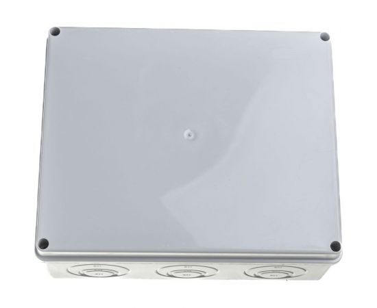 Распаечная коробка IEK КМ41272 для открытой проводки, 240x195x90мм, IP55, RAL 7035, кабельные вводы UKO10-240-195-090-K41-55 – изображение 4