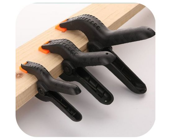 Пружинный зажим (клещеобразная струбцина) DELI dl110006 150 мм, рабочий ход 50 мм, максимальное усилие 140 Н 114778 – изображение 5