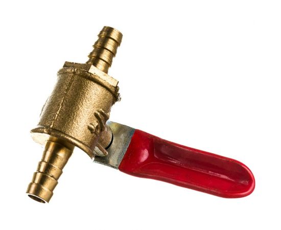 Шаровой кран Pegas pneumatic латунь, елочка, под шланг, 6x6 мм 4410 – изображение 3