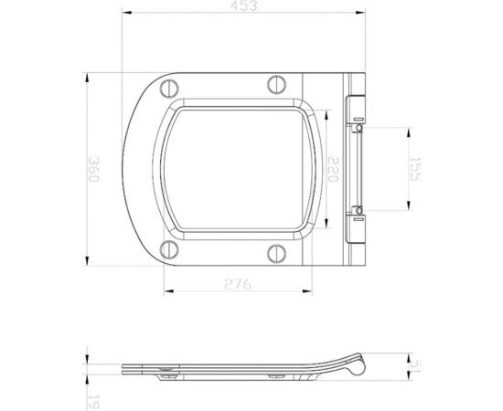 Сиденье для унитаза Ravak CLASSIC Slim белое X01671 X01673 – изображение 3