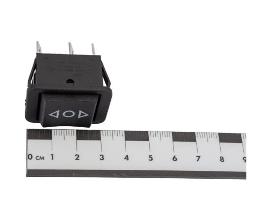 Клавиша Nord-Yada 250V 16А с нейтралью без фиксации черная (6контактов) ON-OFF-ON (2шт в упаковке) 905445 – изображение 4