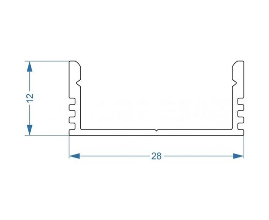 Алюминиевый встраиваемый профиль ArdyLight ALS-1228 anod 3.0 компл. 50061-4 – изображение 5