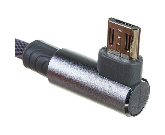 Кабель PERFEO USB2.0 A вилка - Micro USB вилка угловой серый длина 1 м. бокс U4805 30 013 258 – изображение 6