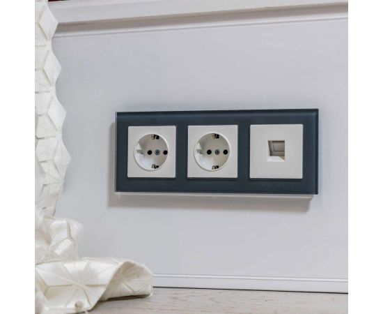 Розетка с заземлением WERKEL безвинтовой зажим белая W1171301 a051108 – изображение 3