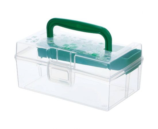 Дорожный контейнер для медикаментов Полимербыт 0.8 л, с вкладышем, 170х108х78 мм 63230903 