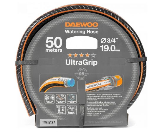 Шланг DAEWOO ultragrip, 3/4"", 19 мм, 50 м DWH 5137 