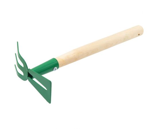 Комбинированная стальная мотыжка КЭС 65x170x435 мм, деревянная рукоятка 21020024 