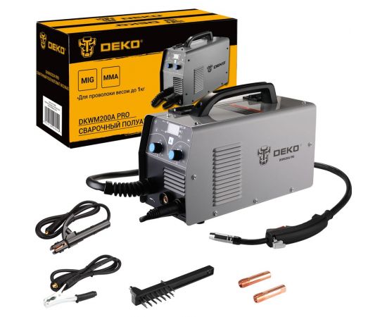 Сварочный полуавтомат DEKO DKWM200A PRO MIG/MAG 200A 051-4686 