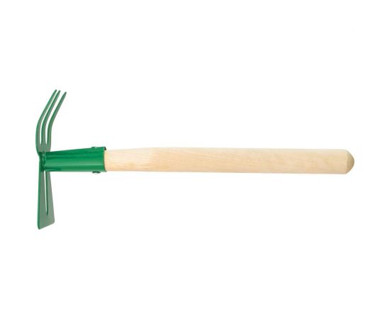 Комбинированная стальная мотыжка КЭС 65x170x435 мм, деревянная рукоятка 21020024 – изображение 2