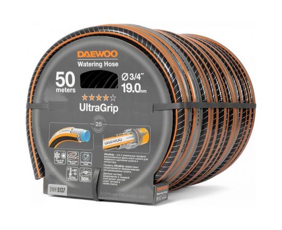 Шланг DAEWOO ultragrip, 3/4"", 19 мм, 50 м DWH 5137 – изображение 3