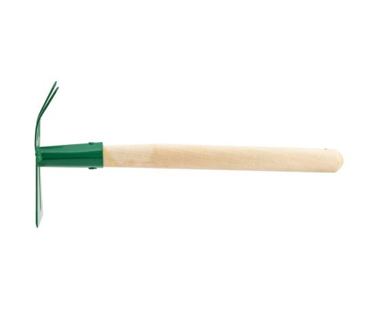 Комбинированная стальная мотыжка КЭС 65x170x435 мм, деревянная рукоятка 21020024 – изображение 3