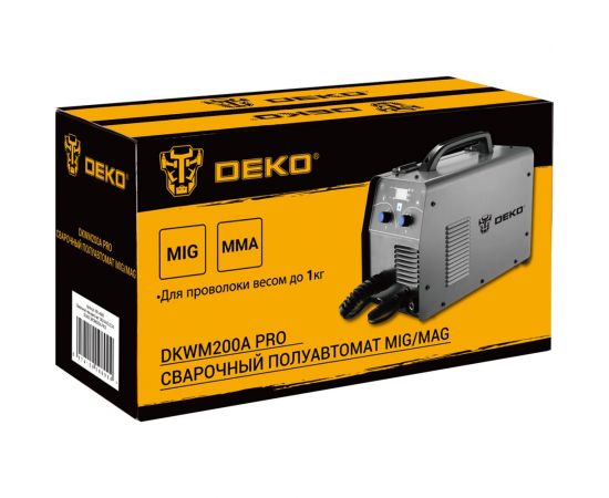 Сварочный полуавтомат DEKO DKWM200A PRO MIG/MAG 200A 051-4686 – изображение 5