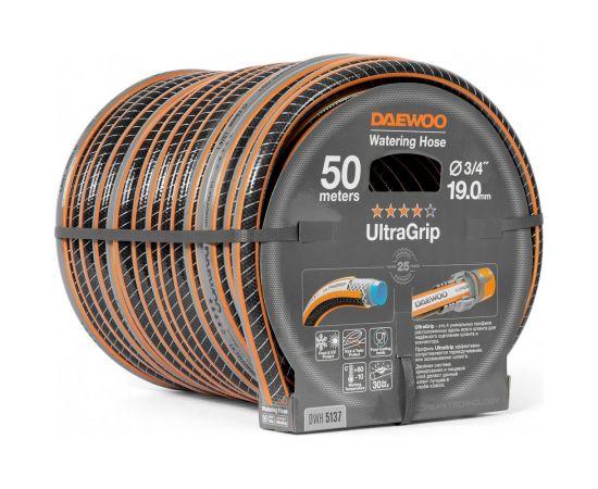 Шланг DAEWOO ultragrip, 3/4"", 19 мм, 50 м DWH 5137 – изображение 2
