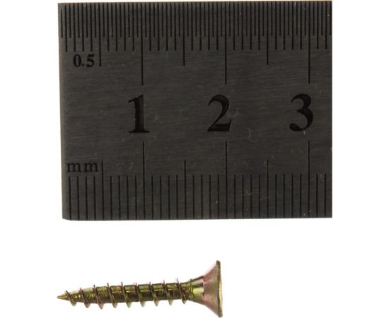 Шуруп Качественный КРЕПЕЖ желтый цинк 3,5x20, 500 шт. 0300437 КЧ – изображение 4