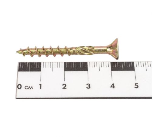 Саморез по дереву с фрезой INFIX потайн. 5х45 ЦЖ, TX 25 уп. 500 шт. 62109 – изображение 3