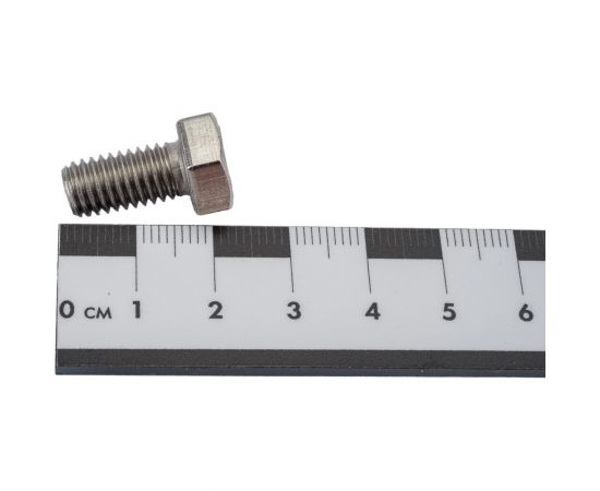 Болт DINFIX DIN 933, шестигр. гол. с полн. рез., 8x16, А2 нержав. сталь, 5 шт. 00-00002826 – изображение 3