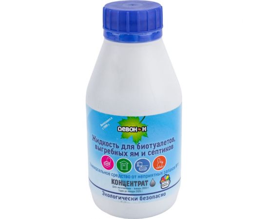 Жидкость для биотуалетов выгребных ям и септиков 0.25 л Девон 025Н 