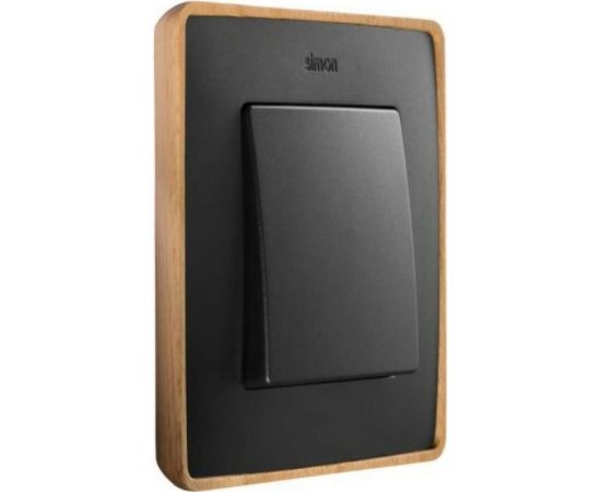 Рамка Simon декоративная, 4 поста, Select, S82 Detail, графит-дерево Бук 8201640-271 – изображение 2