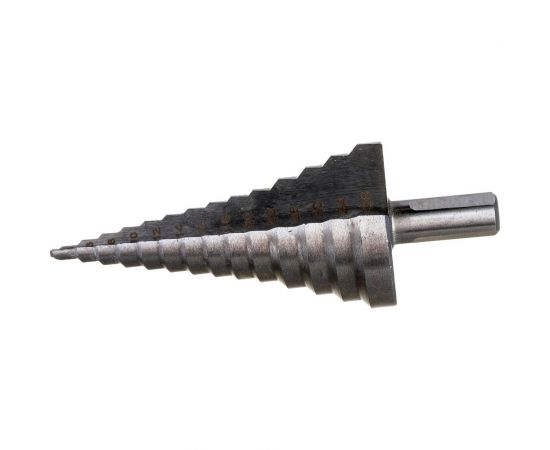 Сверло ступенчатое 14 ступеней, 4-38 мм, сталь HSS, шлифованное Спец 370103 – изображение 3