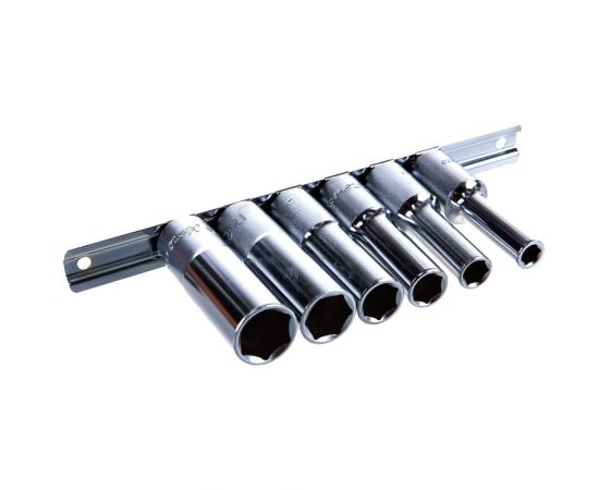 Комплект 6-ти гранных торцевых головок (8-19 мм; 1/2""; 6 шт.) Hans 4601MD – изображение 4