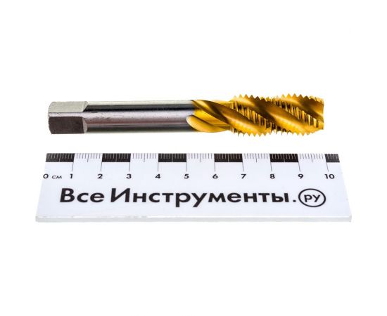 Метчик M16x2 HSS M2 TiN спиральный ПрофОснастка №457 арт. 50221057 – изображение 3